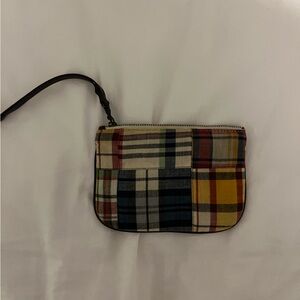 J Crew plaid wallet